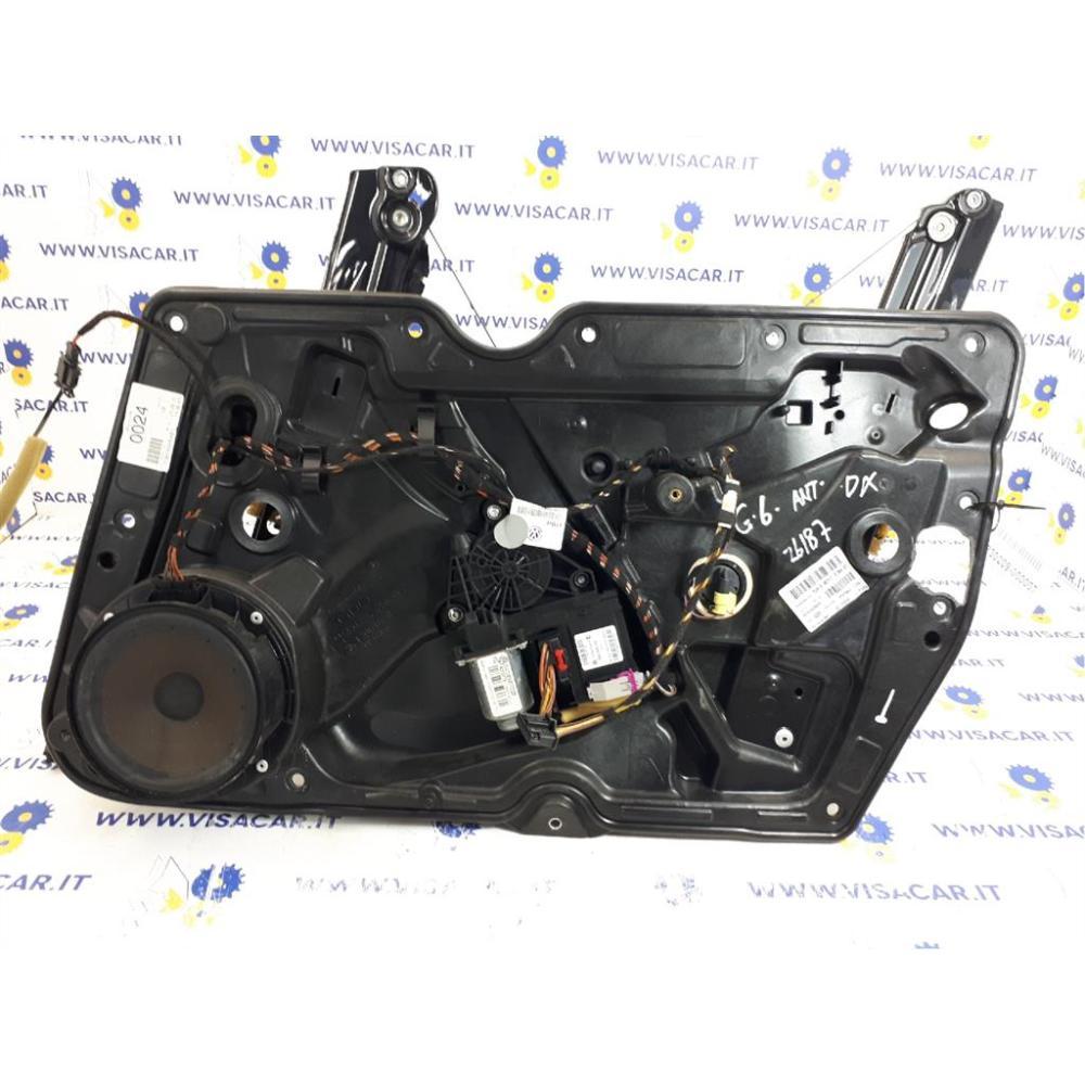 Alzacristallo Porta Anteriore Destro Usato Dal 2008 Volkswagen Golf «Vi» (2009)