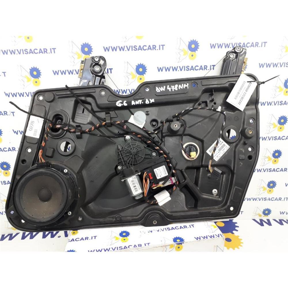 Alzacristallo Porta Anteriore Destro Usato Dal 2008 Volkswagen Golf «Vi» (2009)