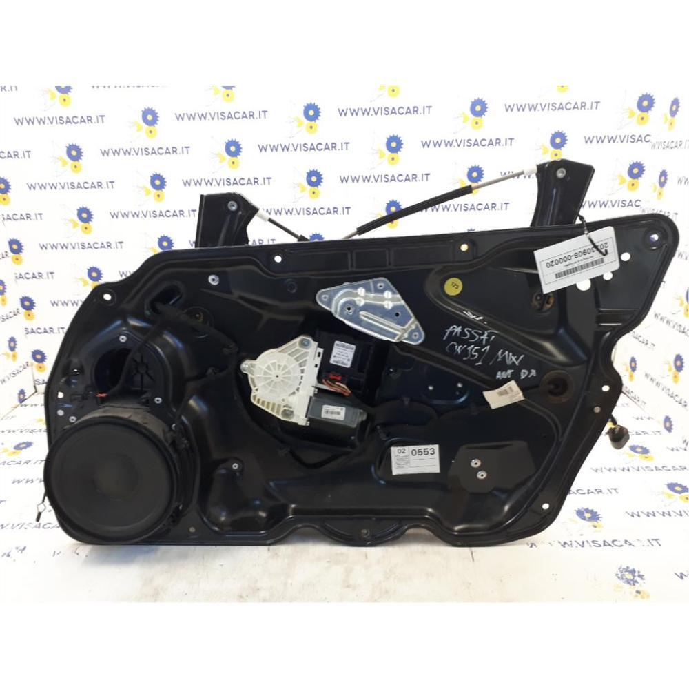 Alzacristallo Porta Anteriore Destro Usato Dal 2005 Al 2010 Volkswagen Passat «V» (2005)