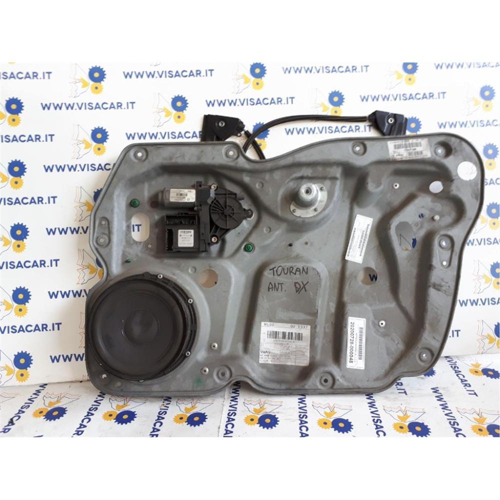 Alzacristallo Porta Anteriore Destro Usato Dal 2003 Al 2010 Volkswagen Touran «I» (2003)