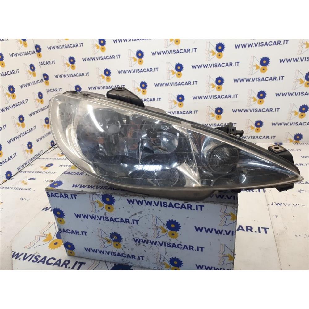 Portalampada Fanale Anteriore Destro Usato Dal 1998 Al 2009 Peugeot 206 Cc (1999)