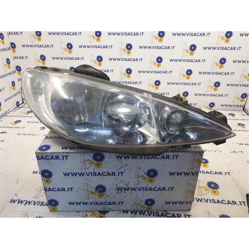 Portalampada Fanale Anteriore Destro Usato Dal 1998 Al 2009 Peugeot 206 Sw (1999)
