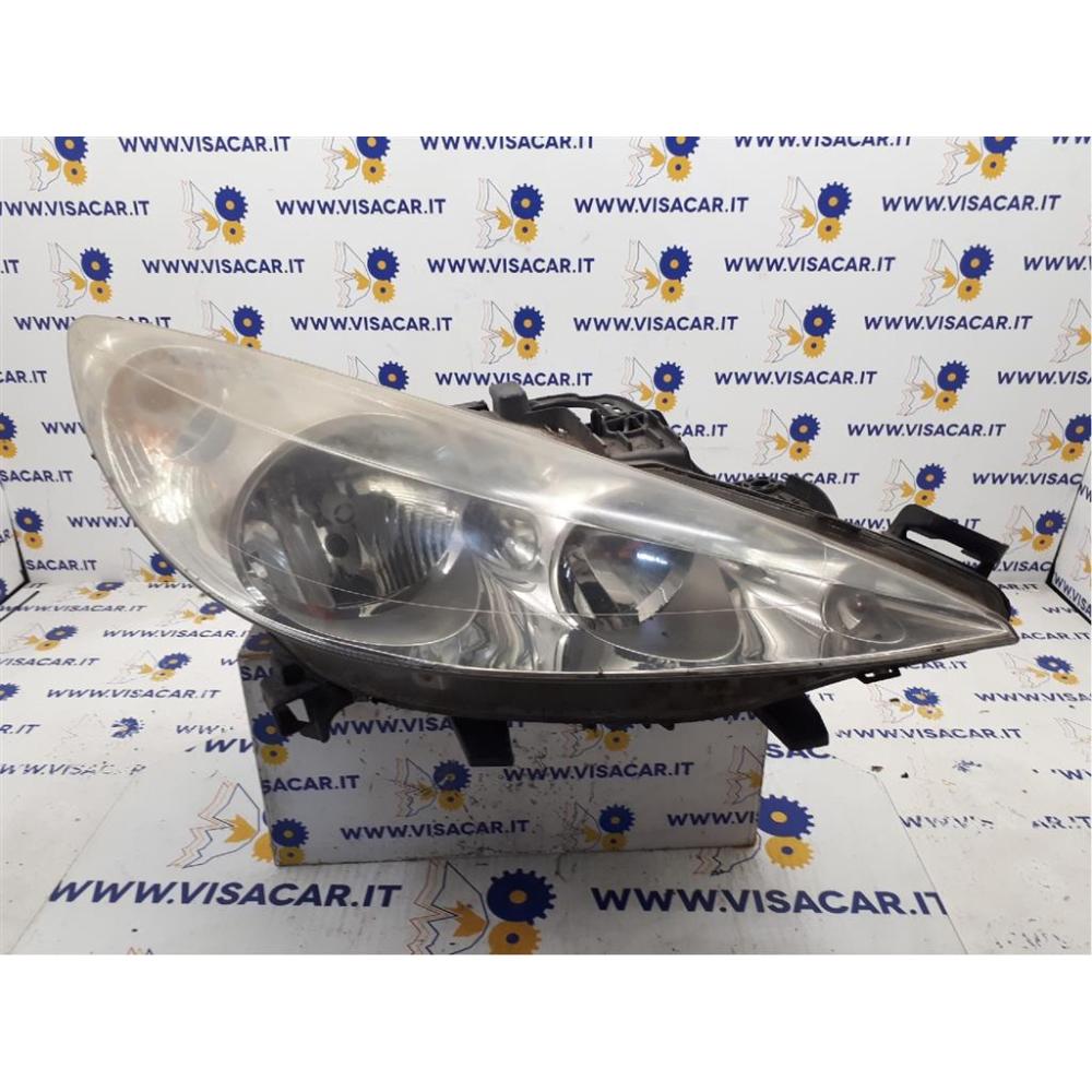 Portalampada Fanale Anteriore Destro Usato Dal 2006 Al 2009 Peugeot 207 (2006)