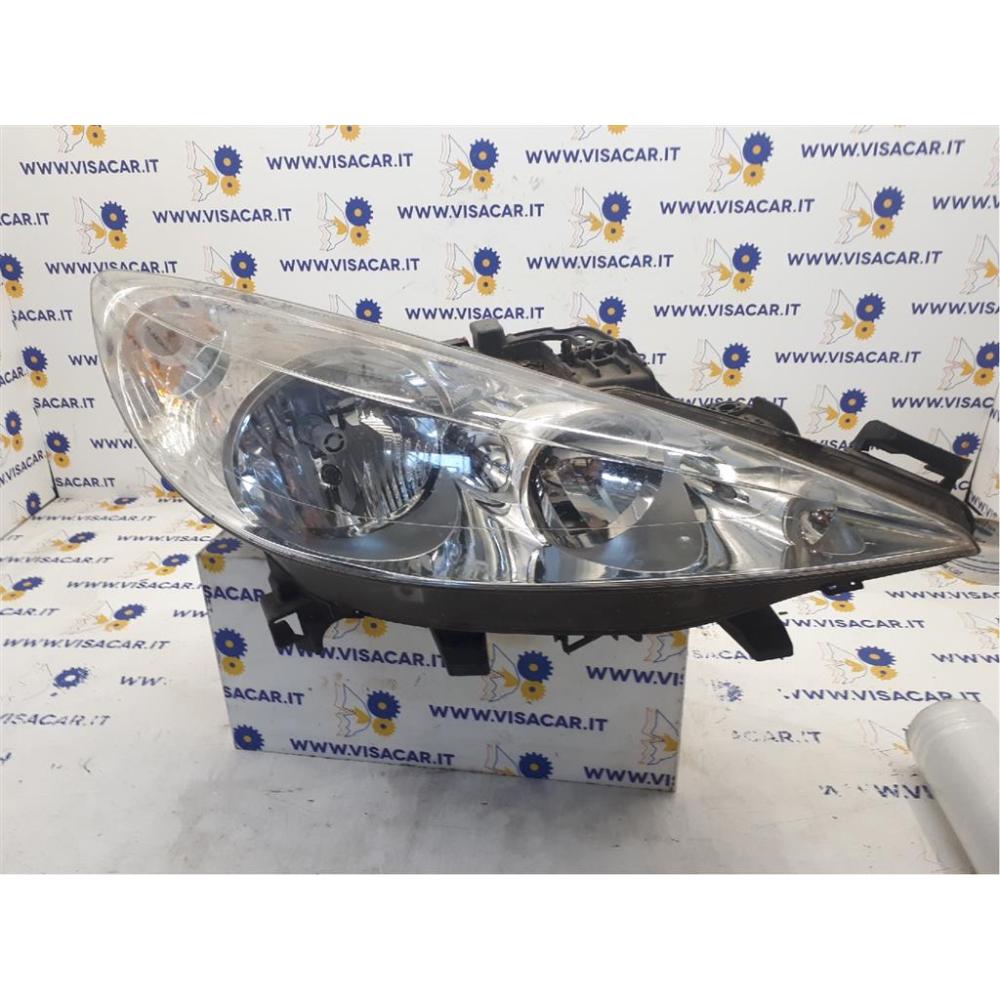 Portalampada Fanale Anteriore Destro Usato Dal 2006 Al 2009 Peugeot 207 (2006)