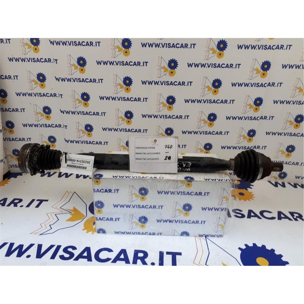 Semiasse Anteriore Destro Usato Dal 2008 Volkswagen Golf «Vi» (2009)