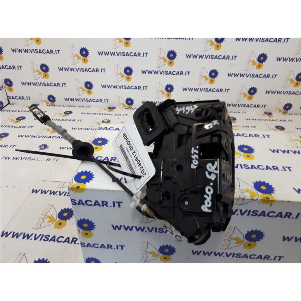 Serratura Porta Posteriore Destro Usato Dal 2009 Al 2014 Volkswagen Polo «Vi» (2009)