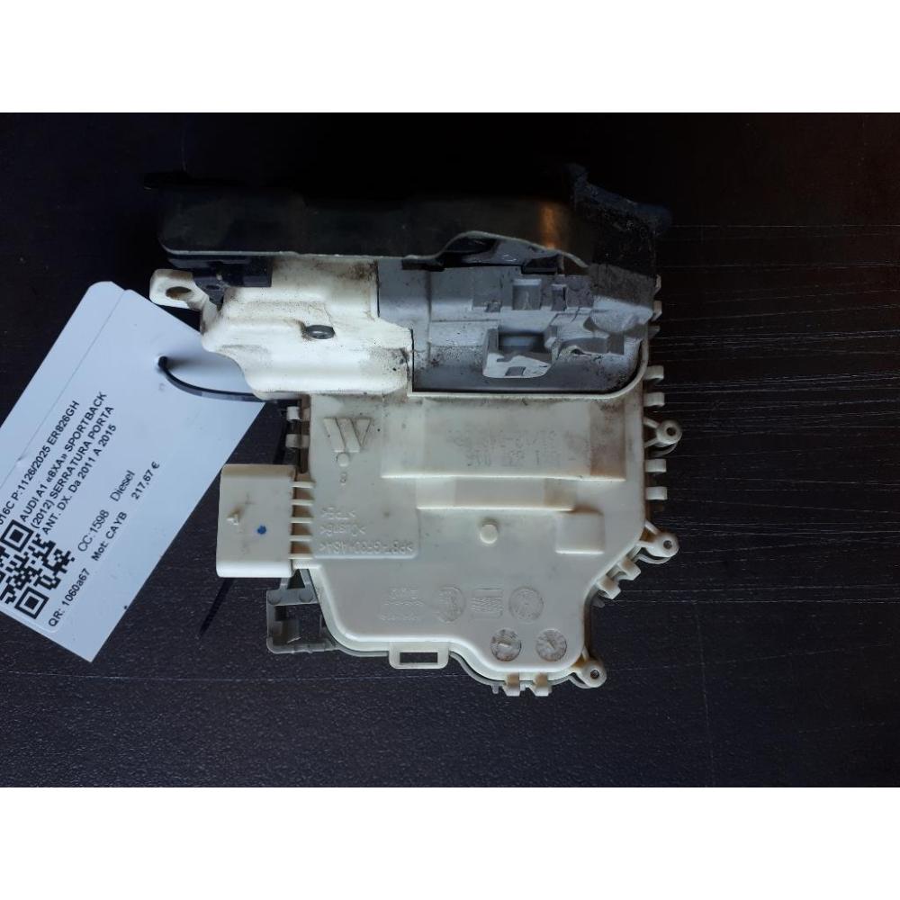 Serratura Porta Anteriore Destro Usato Dal 2011 Al 2015 Audi A1 «8Xa» Sportback (2012)