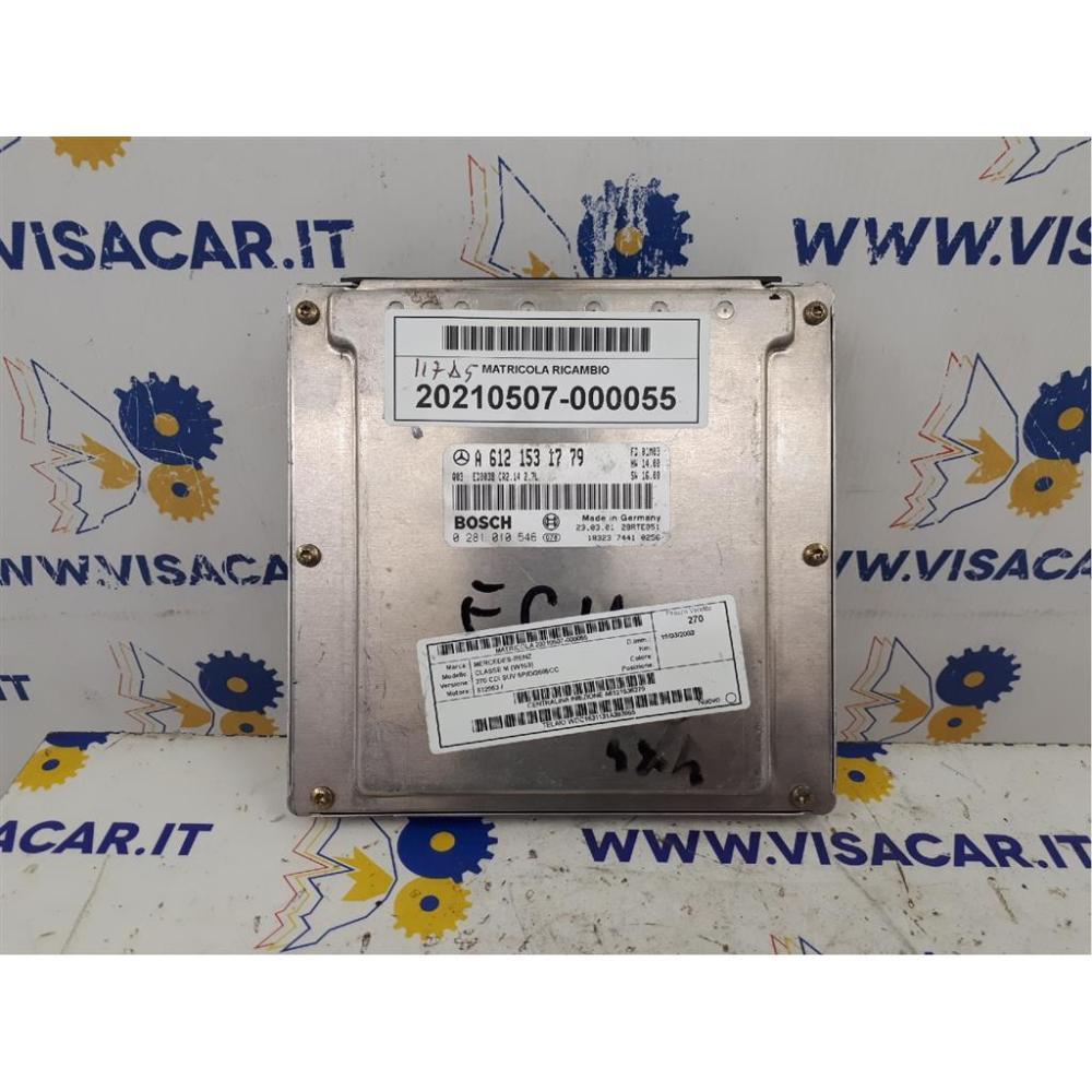 Centralina Iniezione Usato Dal 1998 Al 2006 Mercedes Classe Ml «W163» (1998)