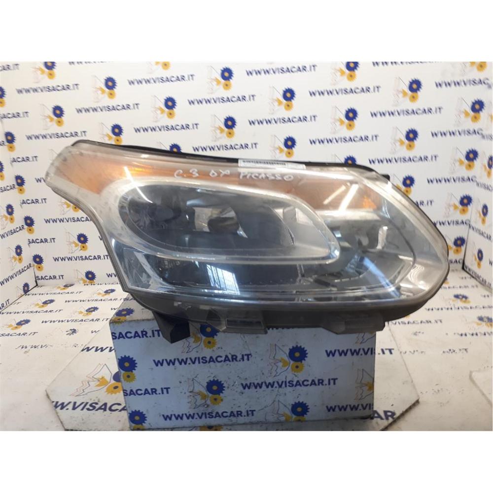 Proiettore Anteriore Destro Usato Dal 2009 Al 2018 Citroen C3 Picasso (2009)