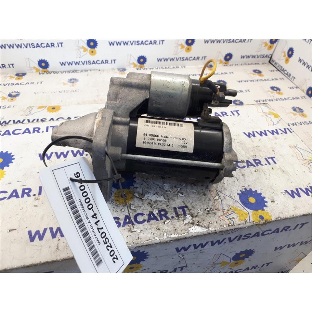 Motorino Avviamento Usato Dal 2014 Al 2019 Opel Corsa «E» (2014)
