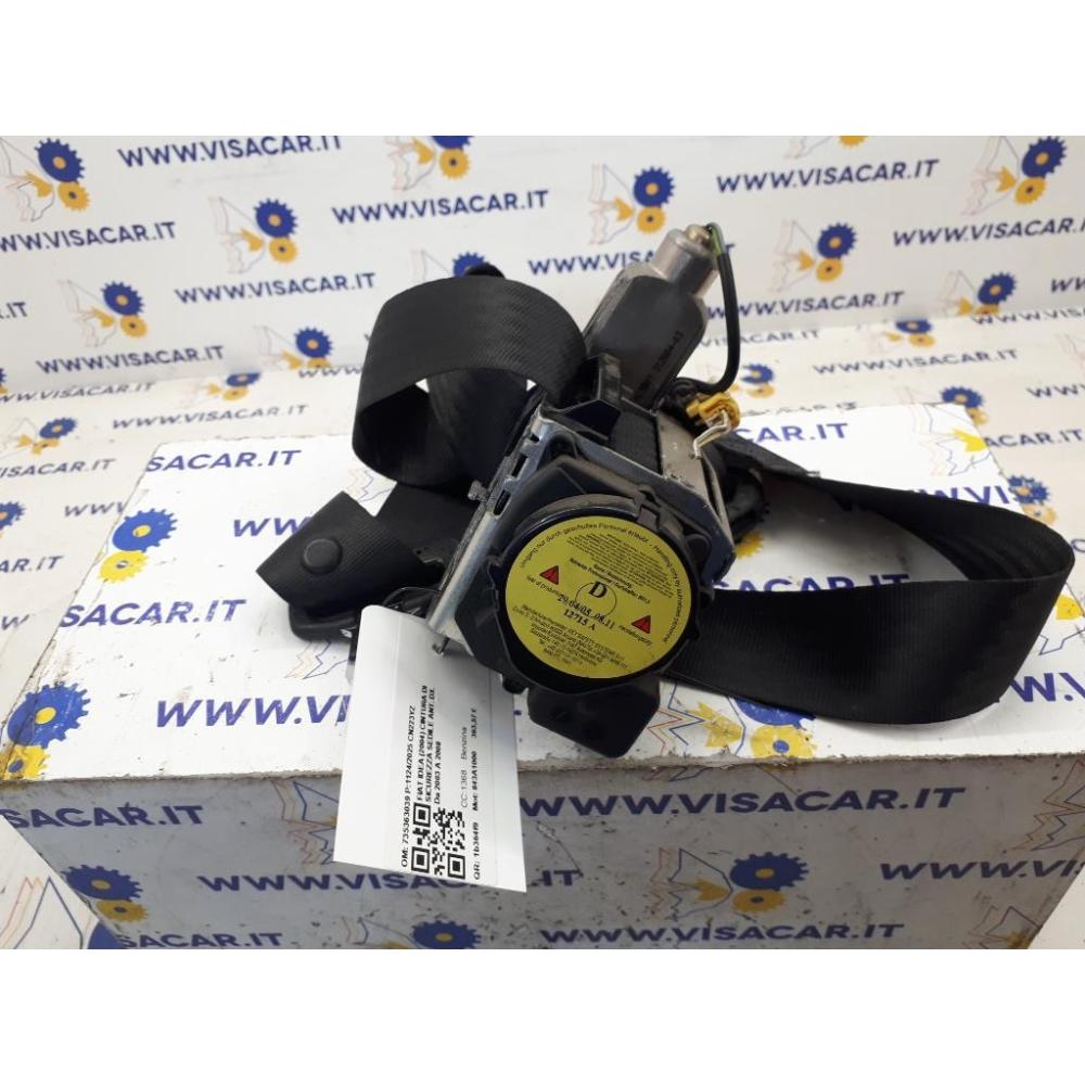 Cintura Di Sicurezza Sedile Anteriore Destro Usato Dal 2003 Al 2008 Fiat Idea (2004)