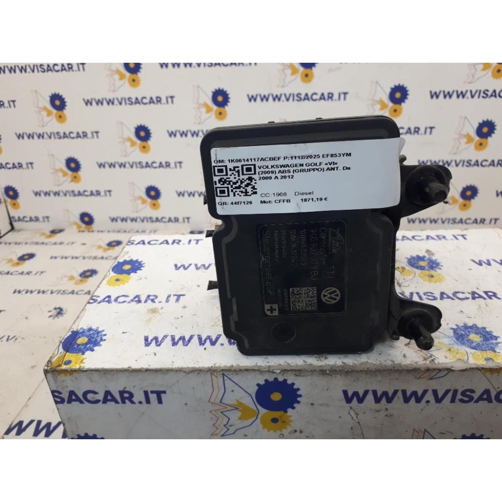 Abs (Gruppo) Anteriore Usato Dal 2009 Al 2012 Volkswagen Golf «Vi» (2009)