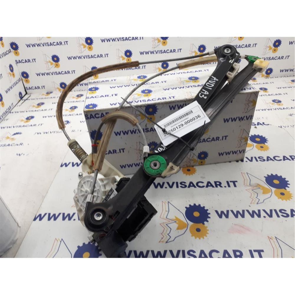 Alzacristallo Porta Anteriore Destro Usato Dal 2003 Al 2010 Audi A3 «8P1» (2004)