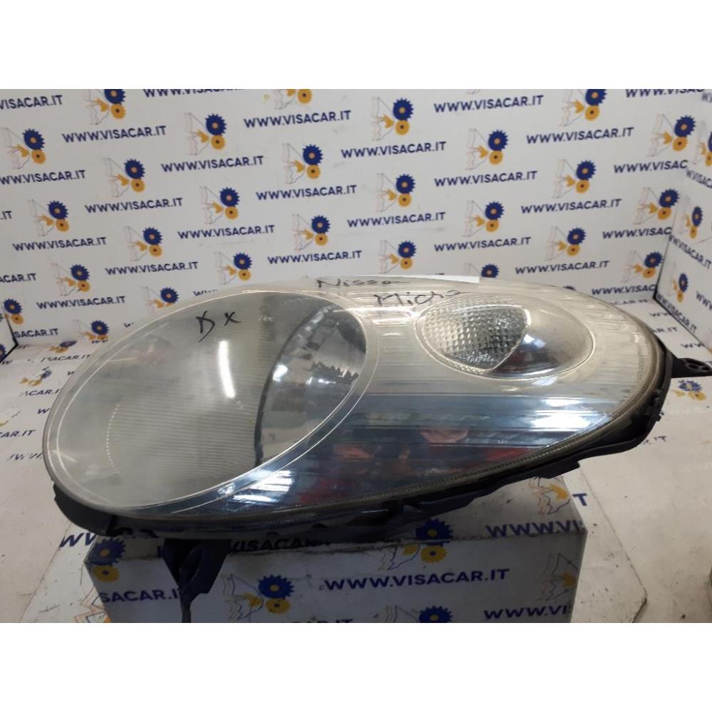 Proiettore Anteriore Destro Usato Dal 2003 Al 2005 Nissan Micra «Iii» (2003)
