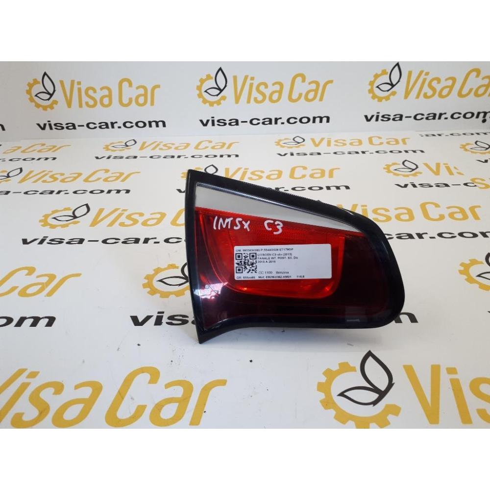 Fanale Interno Posteriore Sinistro Usato Dal 2013 Al 2016 Citroen C3 «Ii» (2013)