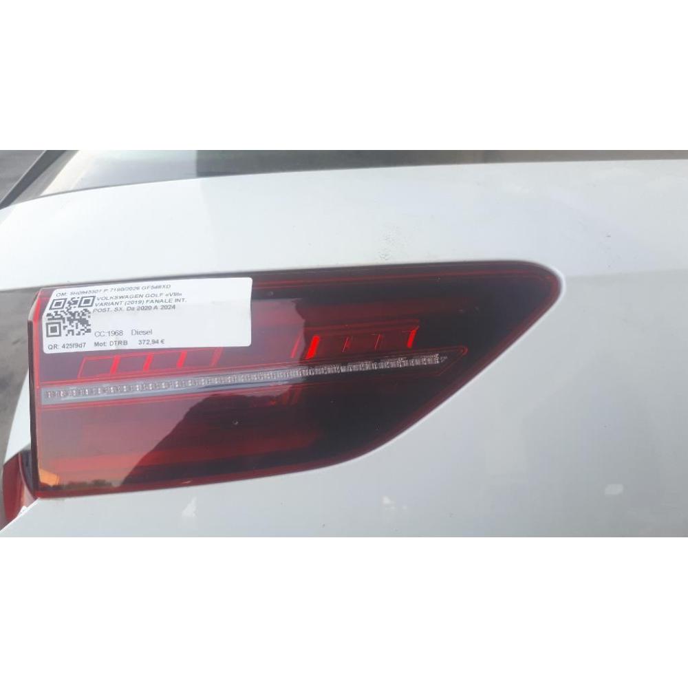Fanale Interno Posteriore Sinistro Usato Dal 2020 Al 2024 Volkswagen Golf «Viii» Variant (2019)