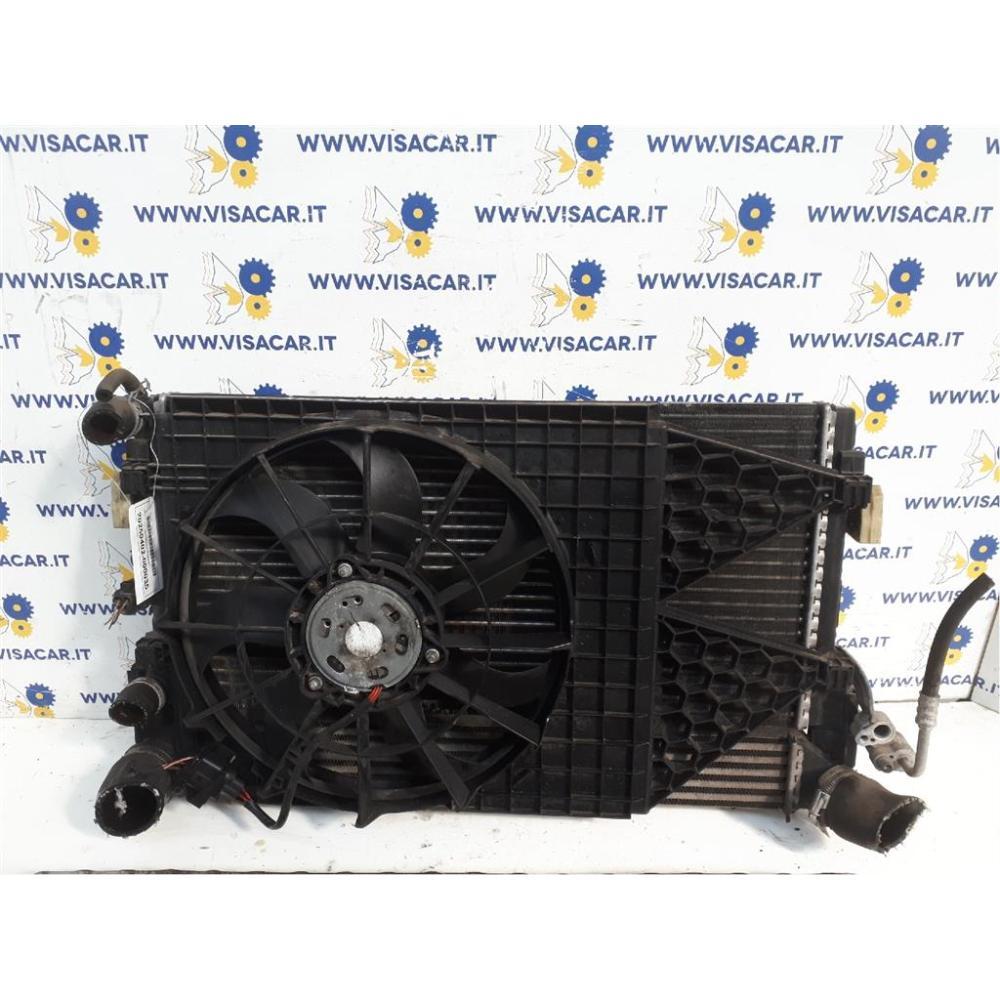 Gruppo Radiatori - Acqua Clima Elettroventola Usato Dal 2009 Al 2014 Volkswagen Polo «Vi» (2009)