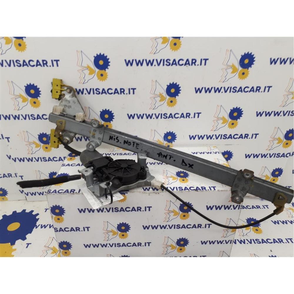 Alzacristallo Porta Anteriore Destro Usato Dal 2006 Al 2013 Nissan Note «I» (2006)